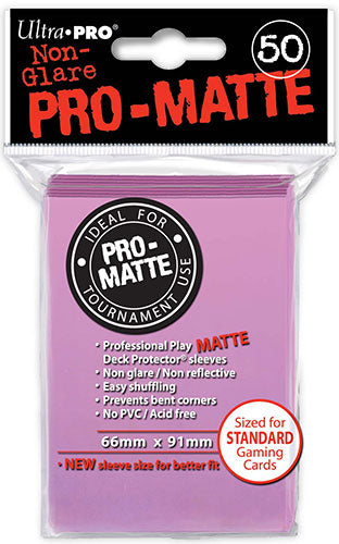 ULTRA PRO D-PRO PRO-MATTE PINK 50CT