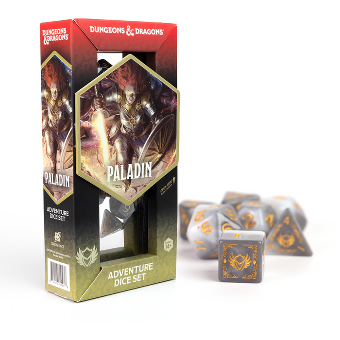 Dungeons & Dragons Adventure Dice - Paladin: White / Grey (Sirius Dice)