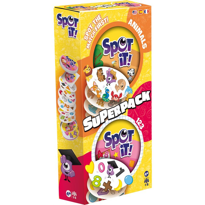 Spot It! - Super Pack Animals / 1,2,3