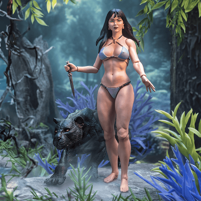 Fire and Ice ICON Collectibles Teegra & Panther 1/12 Scale Action Figure (FRAZETTA GIRLS)