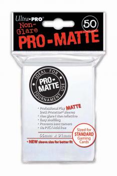 ULTRA PRO D-PRO PRO-MATTE WHITE 50CT