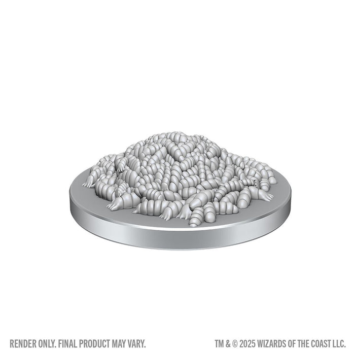 Swarm of Rot Grubs & Rot Grub Victim | Wave 28 | D&D Nolzur's Marvelous Miniatures