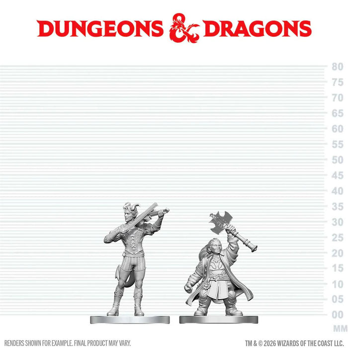 Tiefling Bard & Dwarf Cleric | Nolzur's Marvelous Miniatures | Dungeons & Dragons RPG