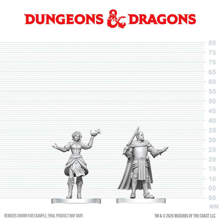 Knight & Mage Apprentice | Nolzur's Marvelous Miniatures | Dungeons & Dragons RPG