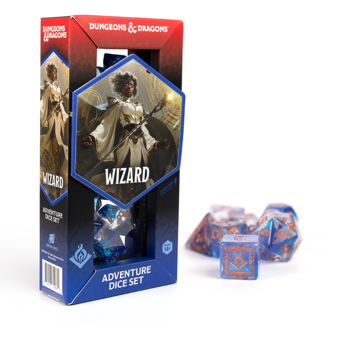 DND ADVENTURE DICE BUNDLE - WIZARD BLUE DICE