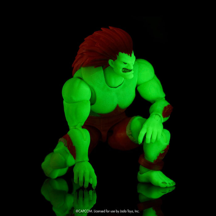 Ultra Street Fighter II Blanka Glow-in-the-Dark (Entertainment Earth Exclusive) | Action Figure | Jada Toys