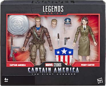 Marvel Legends Marvel Comics 80th Anniversary Captain America & Peggy Carter 2 Pack | Action Figure | Hasbro