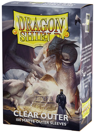 DRAGON SHIELD MATTE CLEAR OUTER 100 SLEEVES