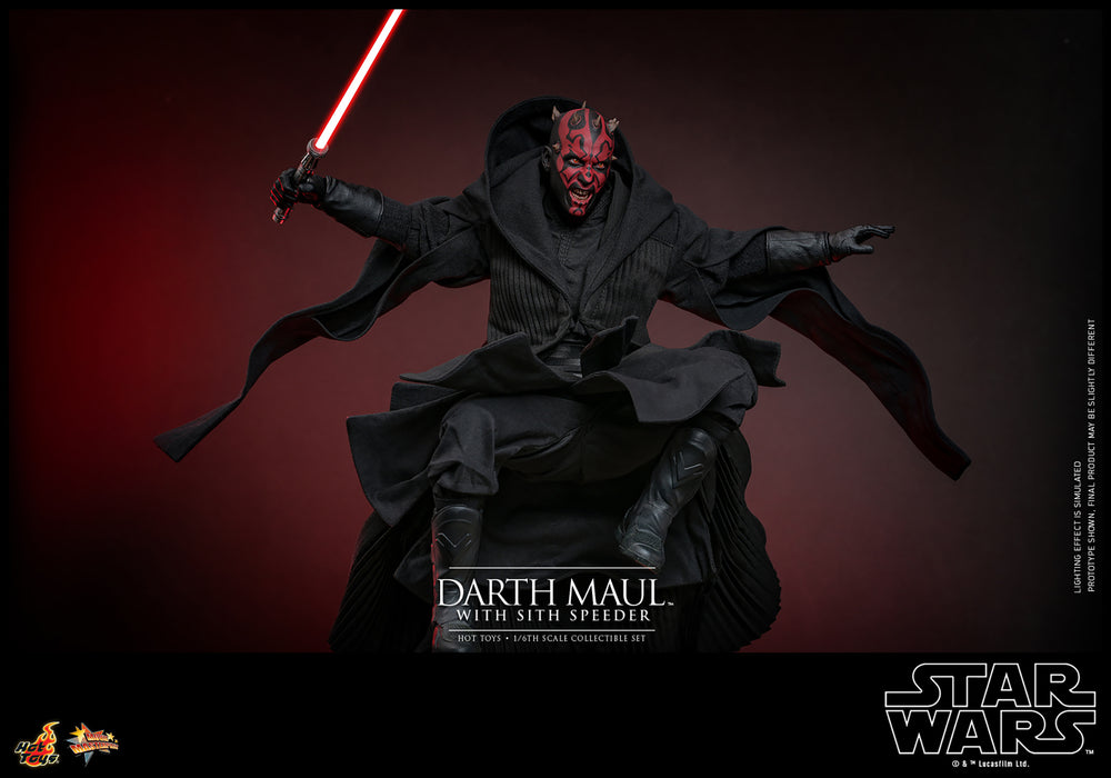 [PRE-ORDER] Darth Maul with Sith Speeder Sixth Scale Figure Set