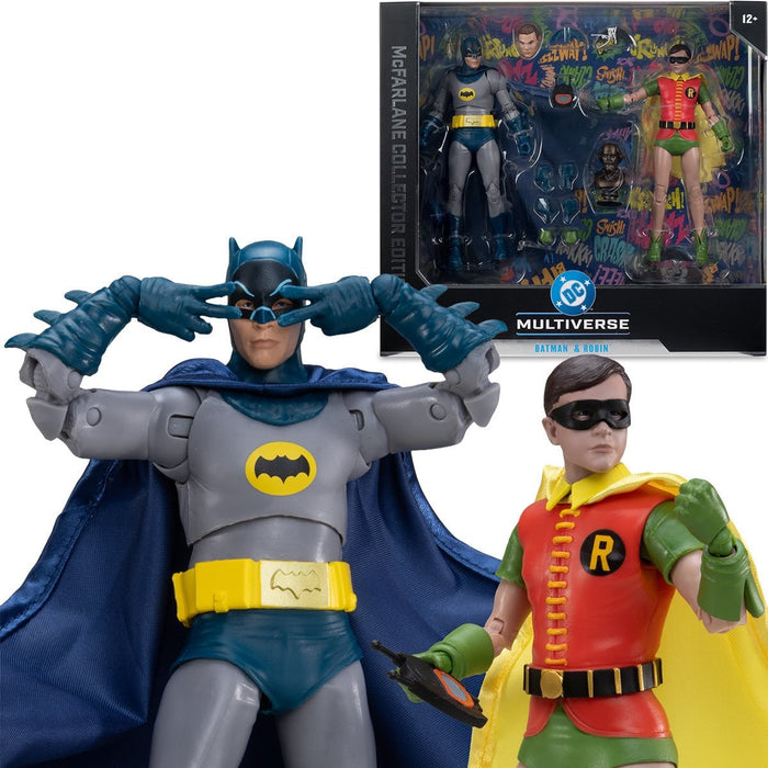 DC Multiverse Batman and Robin Batman Classic TV Series McFarlane Collector Edition #5 | 7-Inch Action Figure 2-Pack | McFarlane