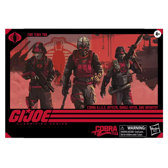 GI Joe Classified Series Cobra H.I.S.S. Officer, Range-Viper & Infantry Exclusive Action Figure 3-Pack [Fire Team 788]