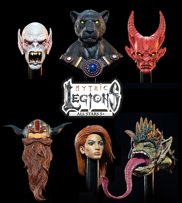 Mythic Legions Heads Pack 1 (All Stars Wave)