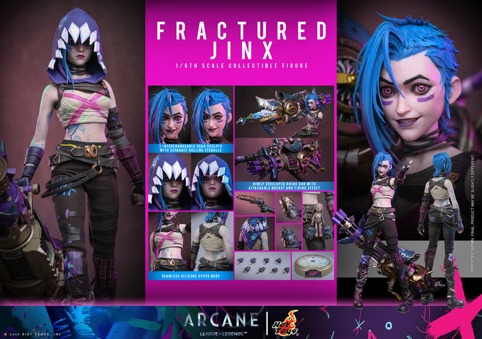[PREORDER] Fractured Jinx TMS183 | Sixth Scale Figure | Hot Toys