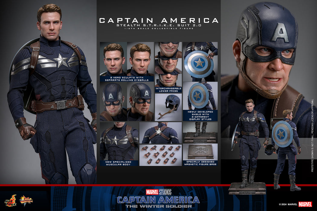 [PREORDER] Captain America (Stealth S.T.R.I.K.E. Suit) 2.0 Sixth Scale Figure