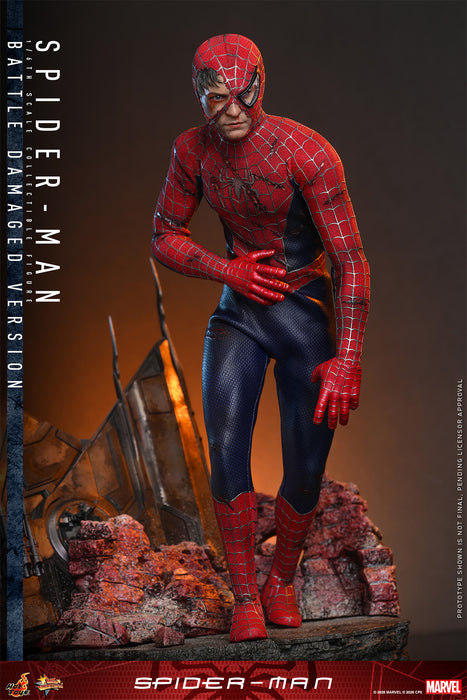 [PREORDER] Spider-Man (Battle Damaged Version) MMS859 | Sixth Scale Action Figure | Hot Toys