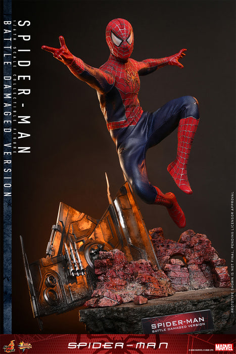 [PREORDER] Spider-Man (Battle Damaged Version) MMS859 | Sixth Scale Action Figure | Hot Toys