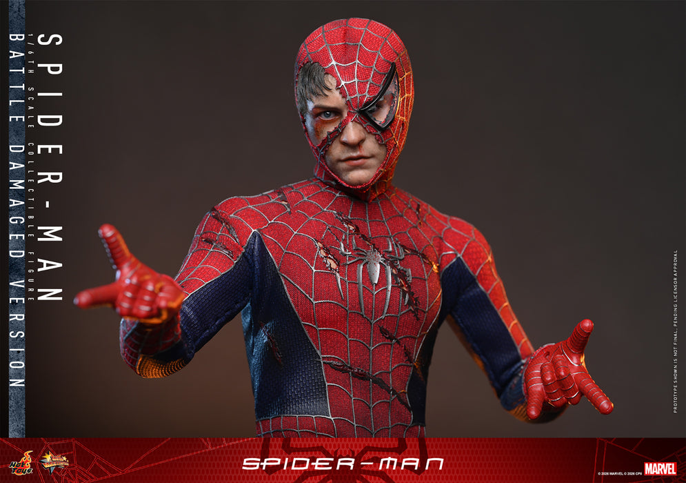 [PREORDER] Spider-Man (Battle Damaged Version) MMS859 | Sixth Scale Action Figure | Hot Toys
