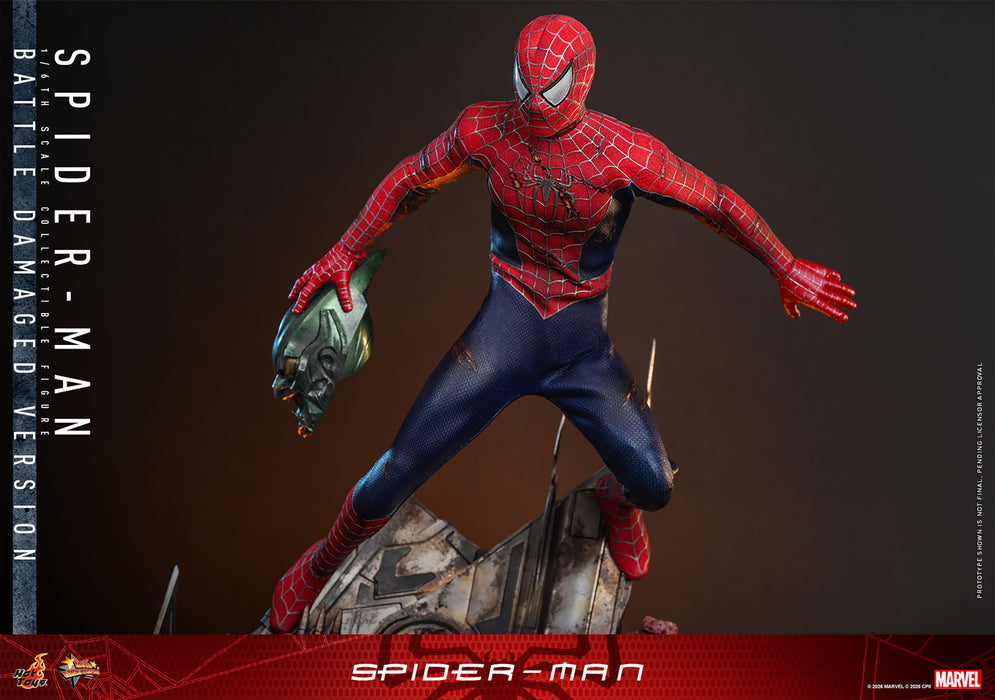 [PREORDER] Spider-Man (Battle Damaged Version) MMS859 | Sixth Scale Action Figure | Hot Toys