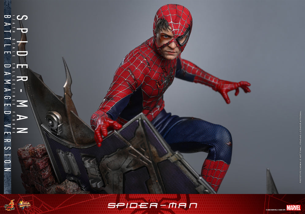 [PREORDER] Spider-Man (Battle Damaged Version) MMS859 | Sixth Scale Action Figure | Hot Toys