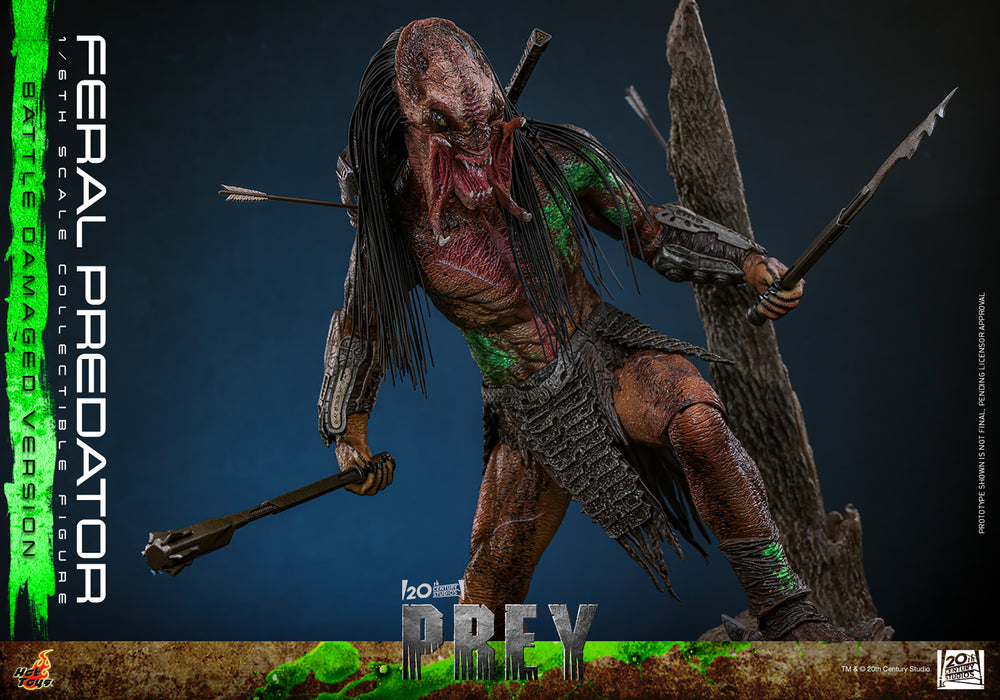 [PREORDER] Feral Predator (Battle Damaged Version) | Sixth Scale Action Figure | Hot Toys