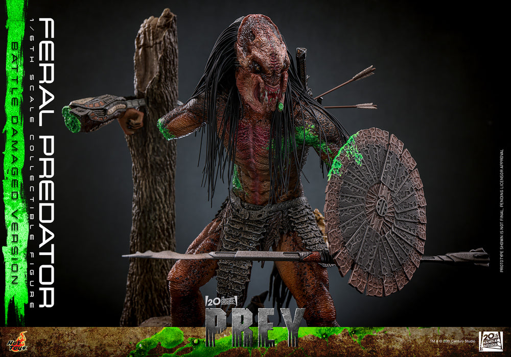 [PREORDER] Feral Predator (Battle Damaged Version) | Sixth Scale Action Figure | Hot Toys