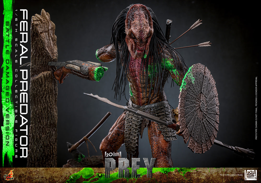 [PREORDER] Feral Predator (Battle Damaged Version) | Sixth Scale Action Figure | Hot Toys
