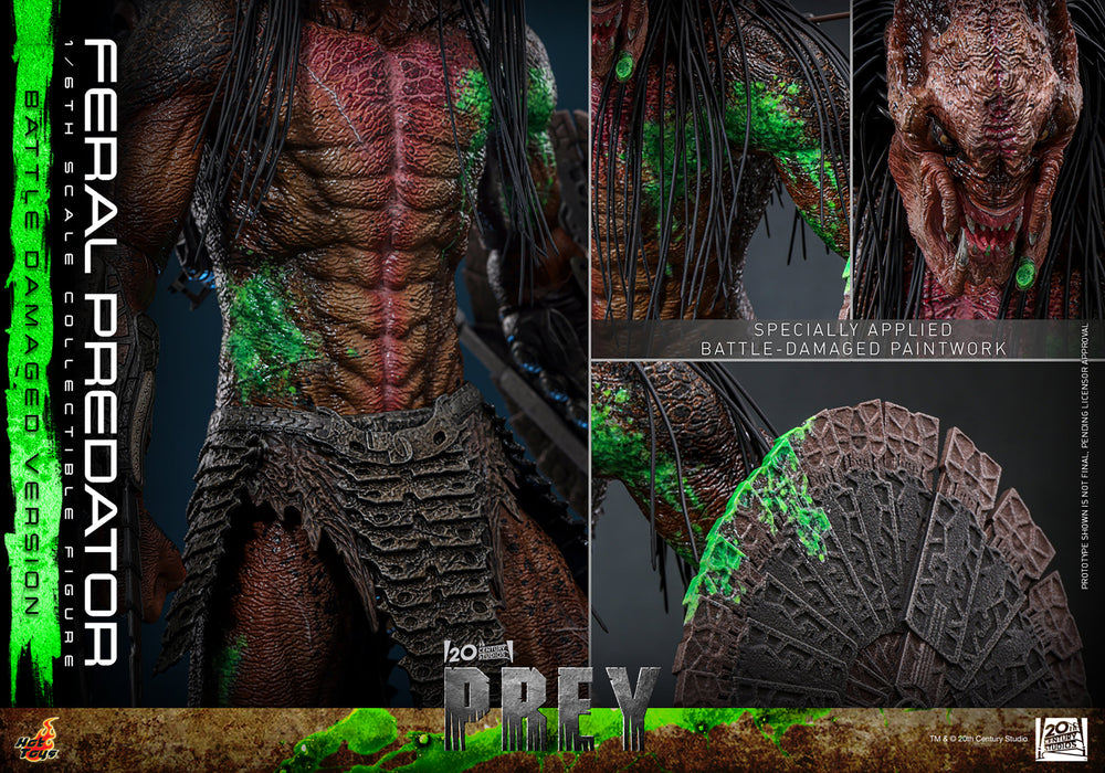 [PREORDER] Feral Predator (Battle Damaged Version) | Sixth Scale Action Figure | Hot Toys