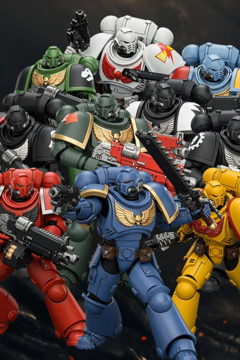 [PREORDER]  Space Marine Intercessor with Bolt Rifle, Bolt Pistol and Chainsword (Warhammer 40K) | 1/18 Action Figure | JOY TOY