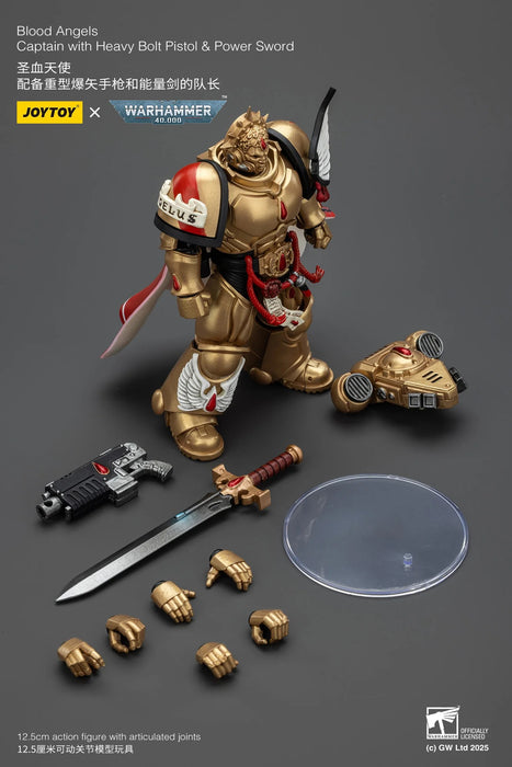 Blood Angels Captain with Heavy Bolt Pistol & Power Sword (Sanguinary) | 1/18 Scale Action Figure | JOY TOY