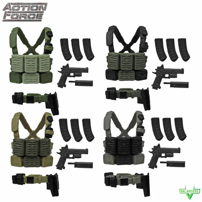 Tactical Field Gear Tin Set | 1/12 Scale Action Figure Accessories | Valaverse