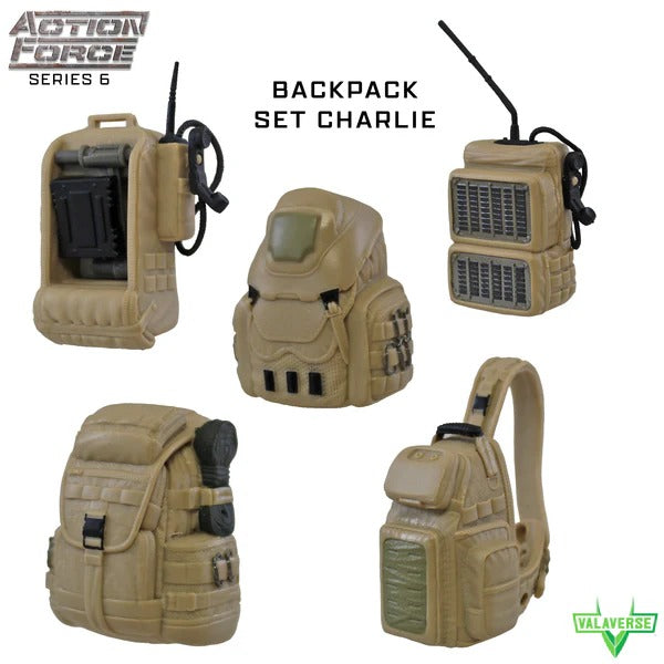 Backpack Set (Various: Alpha, Bravo, Charlie) | Action Figure | Valaverse