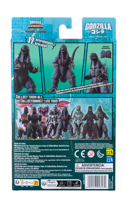 Godzilla 2003 | 6" Scale Action Figure | Bandai Movie Monster Series