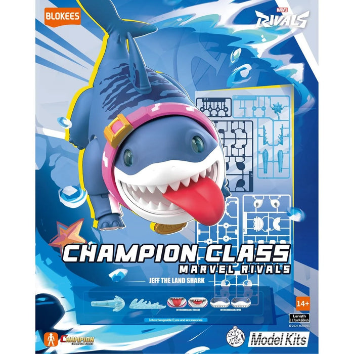 [PREORDER] Marvel Rivals Jeff the Land Shark Champion Class | Model Kit | Blokees