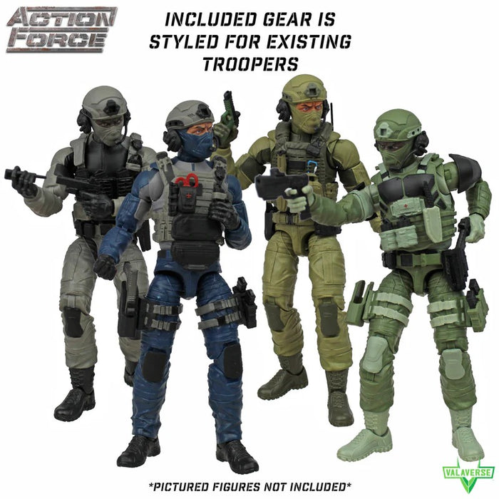 Tactical Field Gear Tin Set | 1/12 Scale Action Figure Accessories | Valaverse