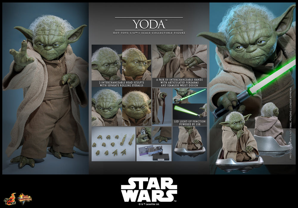 [PREORDER] Yoda MMS878 | Sixth Scale Figure | Hot Toys
