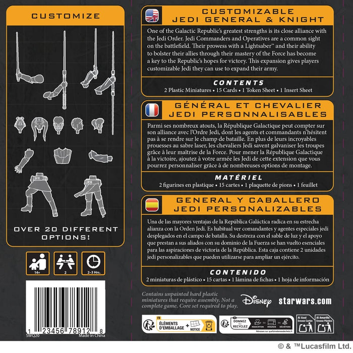 Star Wars: Legion: Customizable Jedi General and Knight (ML)