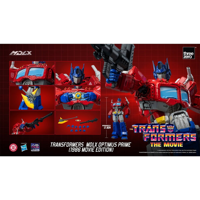 [PREORDER] Transformers Optimus Prime 1986 Movie Edition MDLX | Action Figure | Threezero