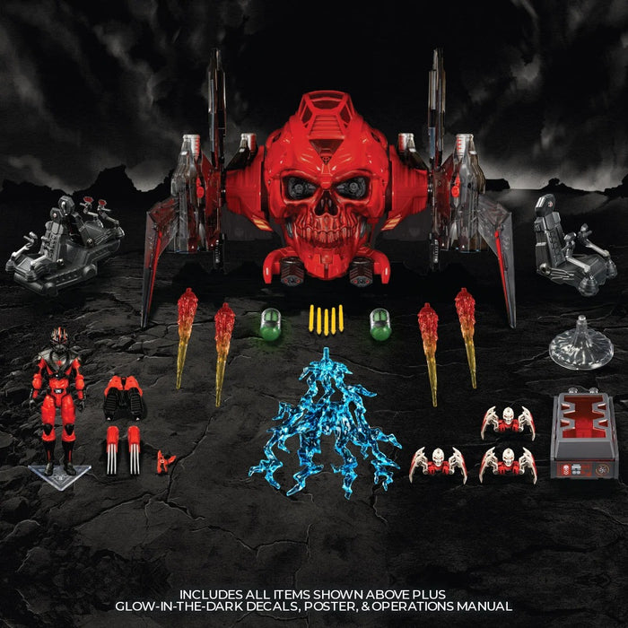[PREORDER] ROBOSKULL MKII with 4" BLOOD WOLF (1/18 or 1/12 Scale) | Action Figure | Skeletron