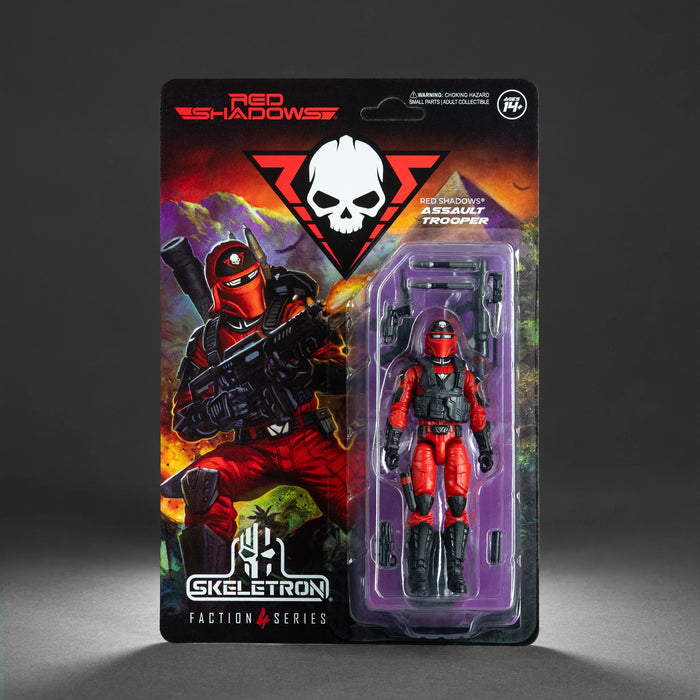 Red Shadows 4" ASSAULT TROOPER (1/18 Scale) | Action Figure | Skeletron