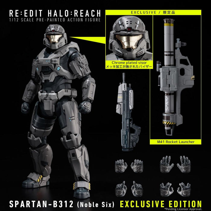 [PREORDER] Halo: Reach RE:EDIT Spartan-B312 Noble Six 1:12 Scale Exclusive Edition (Re-Release) | Action Figure | 1000 Toys