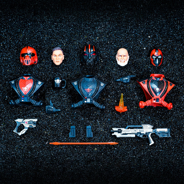 Red Shadows 6" PILOT CHARACTER KIT Accessory (1/12 Scale) | Action Figure | Skeletron