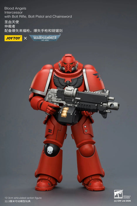 [PREORDER]  Space Marine Intercessor with Bolt Rifle, Bolt Pistol and Chainsword (Warhammer 40K) | 1/18 Action Figure | JOY TOY