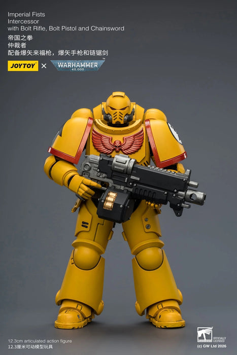 [PREORDER]  Space Marine Intercessor with Bolt Rifle, Bolt Pistol and Chainsword (Warhammer 40K) | 1/18 Action Figure | JOY TOY