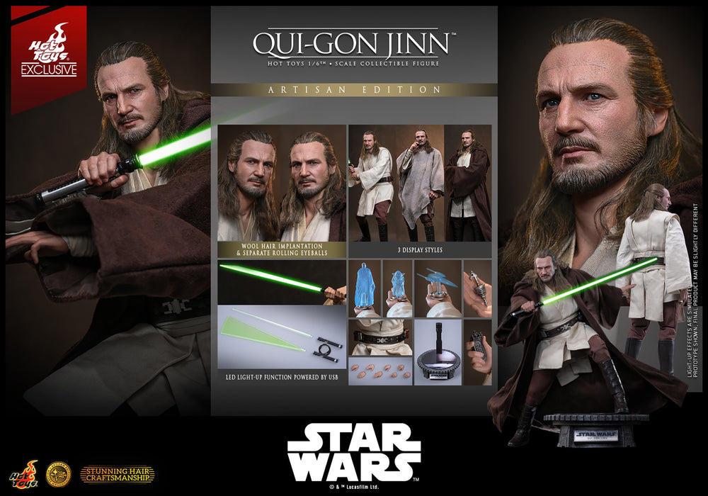 [PREORDER] Qui-Gon Jinn MMS880 | Sixth Scale Figure | Hot Toys