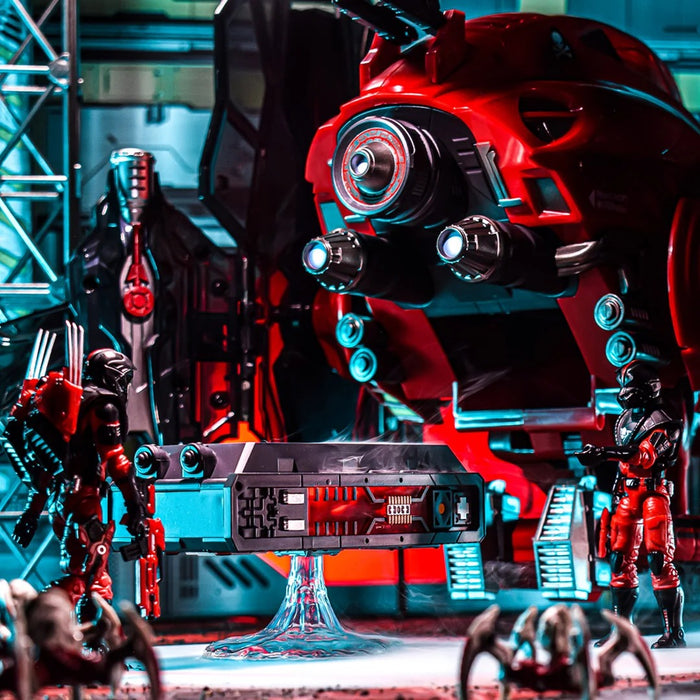 [PREORDER] ROBOSKULL MKII with 4" BLOOD WOLF (1/18 or 1/12 Scale) | Action Figure | Skeletron