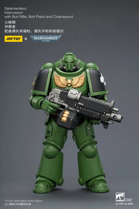[PREORDER]  Space Marine Intercessor with Bolt Rifle, Bolt Pistol and Chainsword (Warhammer 40K) | 1/18 Action Figure | JOY TOY