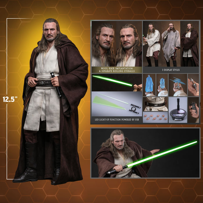 [PREORDER] Qui-Gon Jinn MMS880 | Sixth Scale Figure | Hot Toys