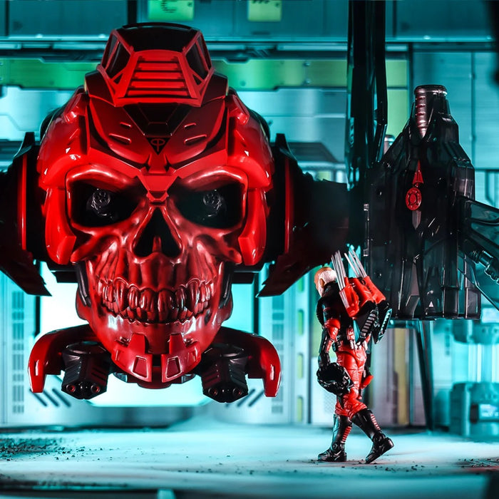[PREORDER] ROBOSKULL MKII with 4" BLOOD WOLF (1/18 or 1/12 Scale) | Action Figure | Skeletron