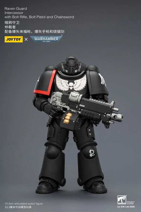 [PREORDER]  Space Marine Intercessor with Bolt Rifle, Bolt Pistol and Chainsword (Warhammer 40K) | 1/18 Action Figure | JOY TOY