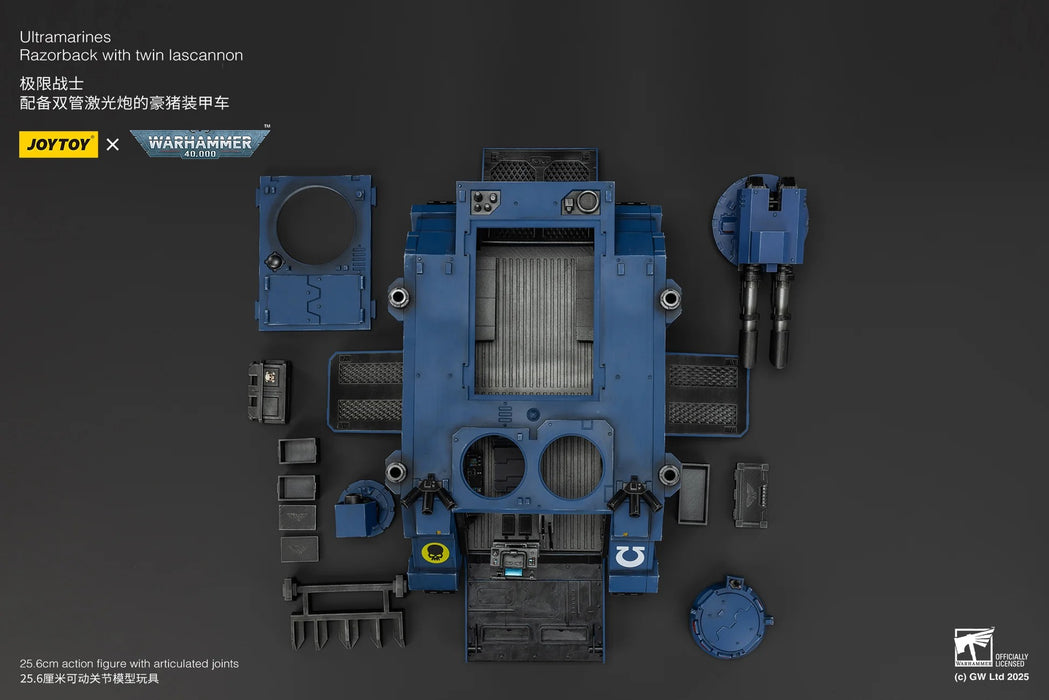 Ultramarines Razorback with twin lascannon (1/18 warhammer 40k) | Action Figure | JOYTOY